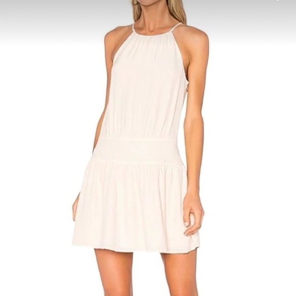 Joie Ariadna 100% Silk Drop Waist Mini Dress Size 8 Feminine Lightweight - Picture 8 of 11